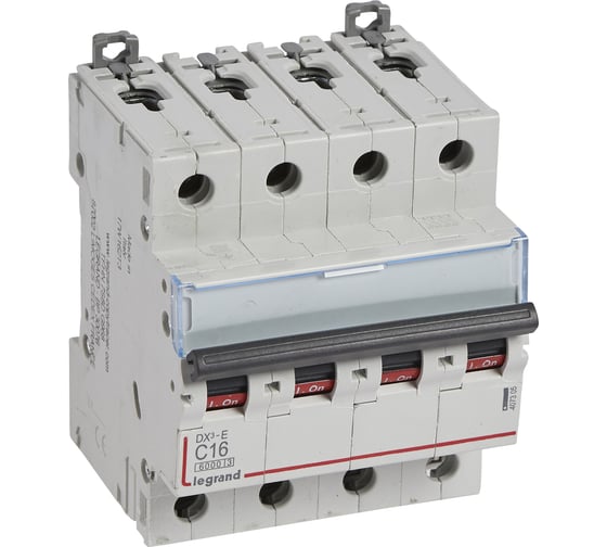 Автоматический выключатель Legrand DX3-E C16 4П 6000/6kA 407305