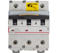 Автоматический выключатель Legrand DX3 3П C125A 10kA/16kA 409282