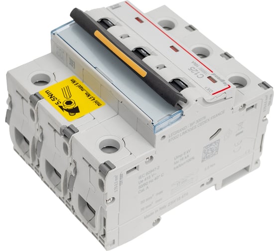 Автоматический выключатель Legrand DX3 3П C125A 10kA/16kA 409282