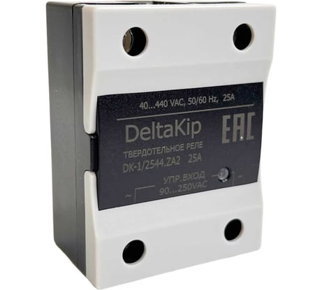 Общепромышленное однофазное твердотельное реле DELTAKIP DK1-2544.ZA2, 25А, 90...250VAC DK-F0000004