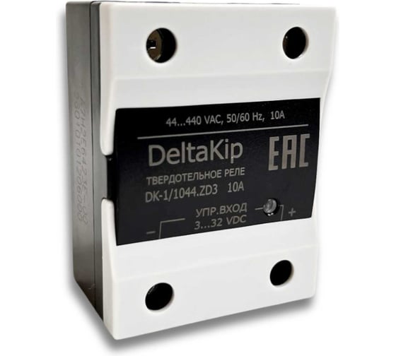 Общепромышленное однофазное твердотельное реле DELTAKIP DK1-1044.ZD3, 10А, 3...32VDC DK-F0000001 1