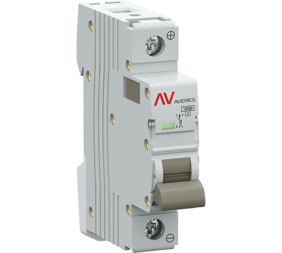 Автоматический выключатель EKF AV-10 DC 1P 10A (C) 10kA AVERES mcb10-DC-1-10C-av 1
