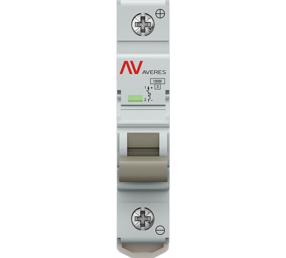 Автоматический выключатель EKF AV-10 DC 1P 10A (C) 10kA AVERES mcb10-DC-1-10C-av