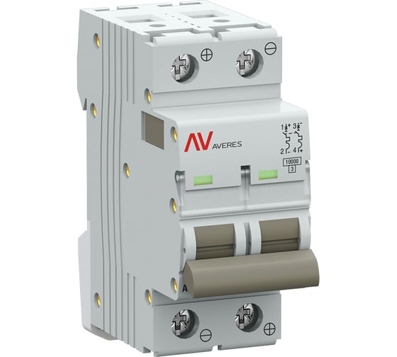 Автоматический выключатель EKF AV-10 DC 2P 10A (C) 10kA AVERES mcb10-DC-2-10C-av