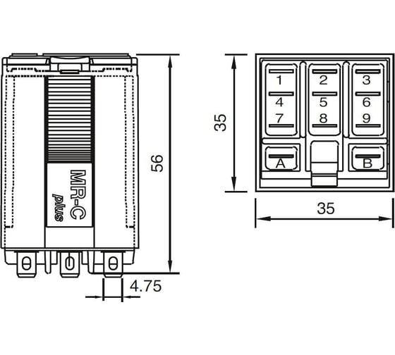 Реле промежуточное C5-M10DX/DC220V ComatReleco PN121076