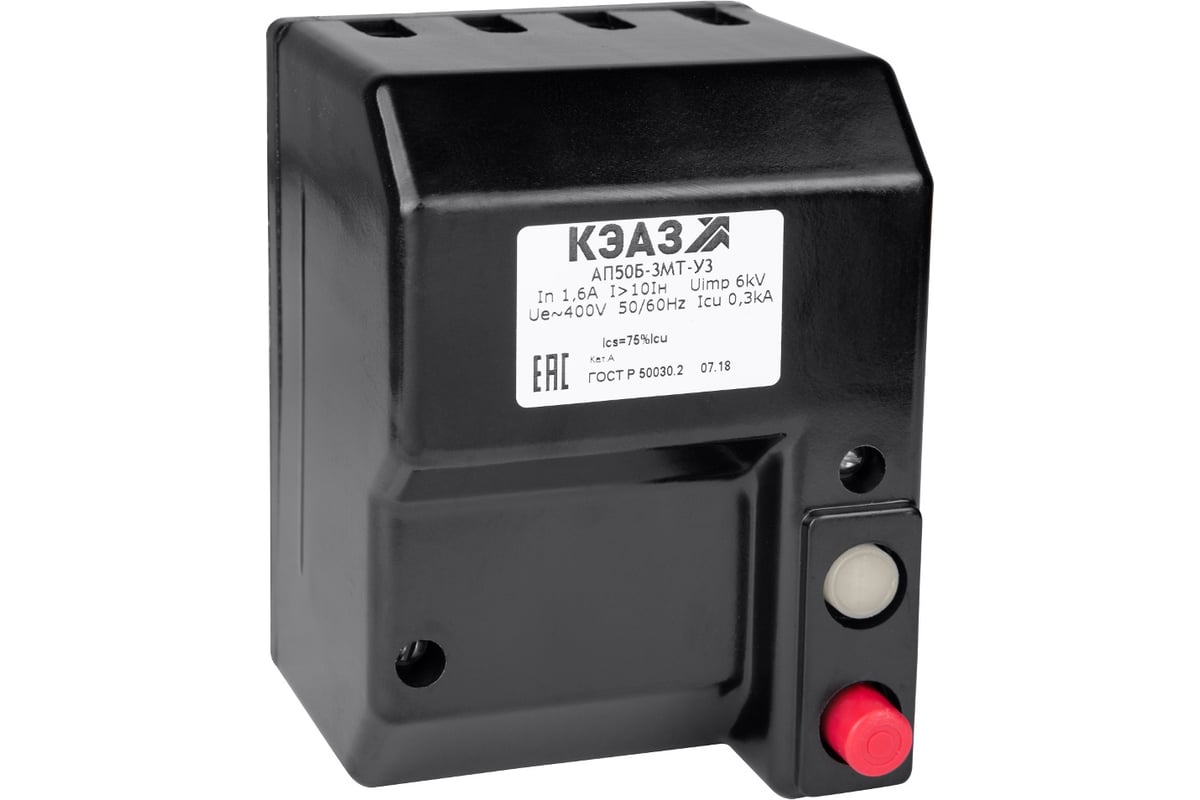 Автоматический выключатель КЭАЗ АП50Б-3МТ-16А-10Iн-500AC-IP54-У2-АЭС .