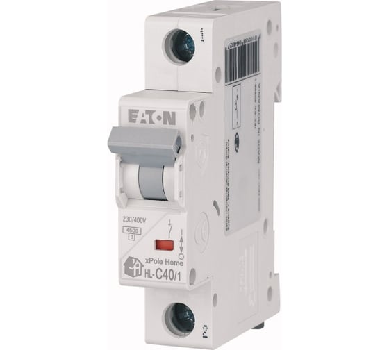 Автоматический модульный выключатель EATON 1п C 40А 4.5кА HL-C40/1 194735 1