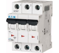 Автоматический модульный выключатель EATON 3п C 6А 6кА PL6-C6/3 286598