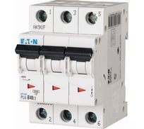 Автоматический модульный выключатель EATON 3п C 40А 6кА PL6-C40/3 286605