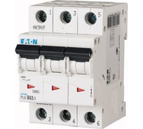 Автоматический модульный выключатель EATON 3п C 63А 6кА PL6-C63/3 286607
