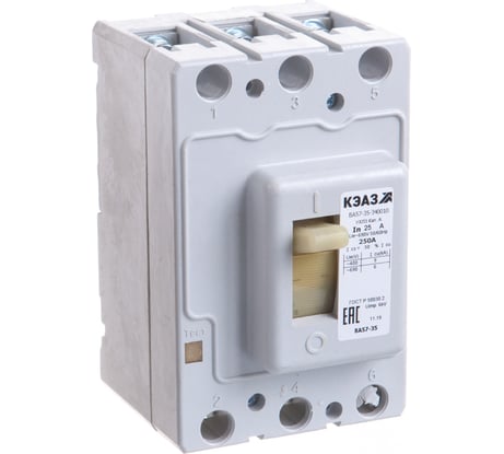 Автоматический выключатель КЭАЗ ВА57-35-340010-25А-250-690AC-УХЛ3-КЭАЗ 108596