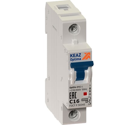 Автоматический модульный выключатель КЭАЗ OptiDin BM63-1C20-УХЛ3 260505