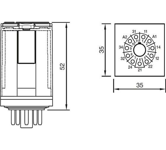 Промежуточное реле ComatReleco C3-A30DX/DC220V PN85189