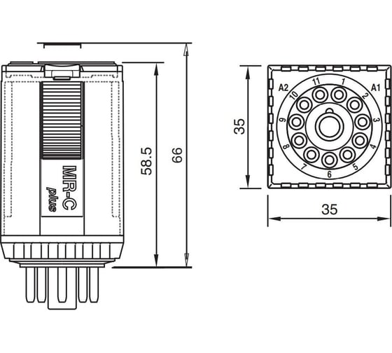 Промежуточное реле ComatReleco C3-E24/DC24V PN93092