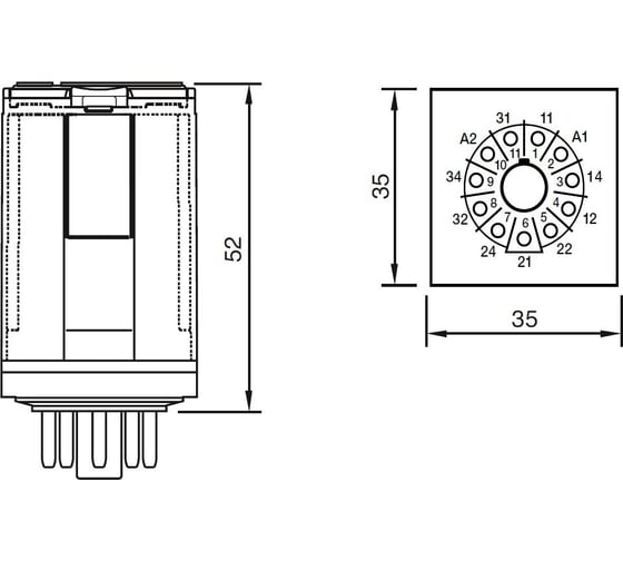 Промежуточное реле ComatReleco C3-R20N/DC24V PN132180