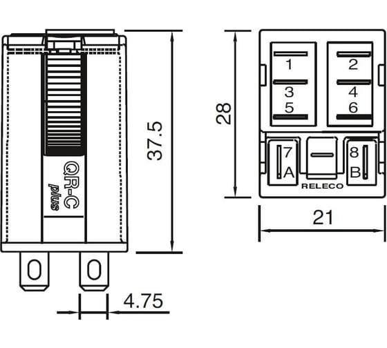 Промежуточное реле ComatReleco C7-H23X/DC24V PN93258