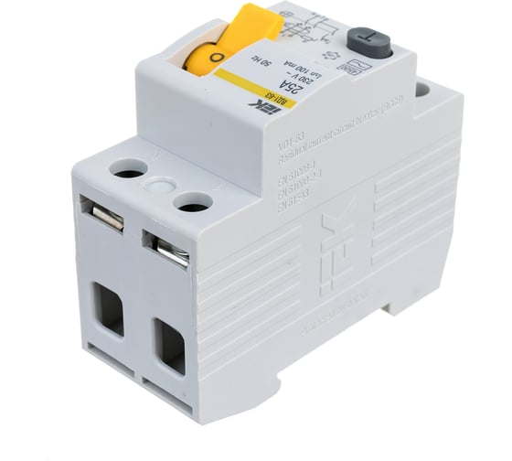 Выключатель дифференциального тока IEK 2п 25A 100mA тип AC ВД1-63 ИЭК MDV10-2-025-100