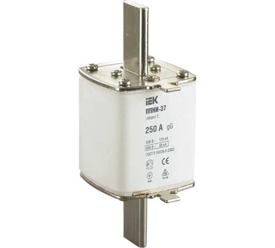 Плавкая вставка IEK ППНИ-37 250А габарит 2 ИЭК DPP40-250