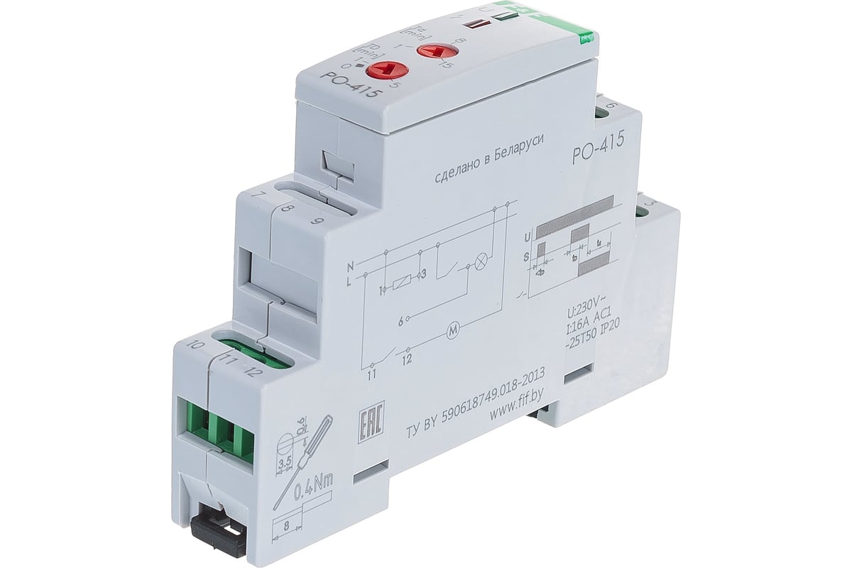Реле времени F&F PO-415 EA02.001.018 - выгодная цена, отзывы,  характеристики, фото - купить в Москве и РФ