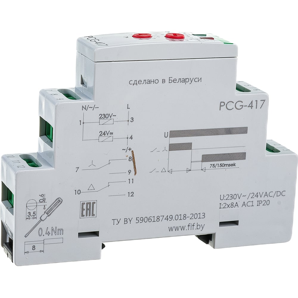 Реле времени F&F PCG-417 EA02.001.020 - выгодная цена, отзывы ...