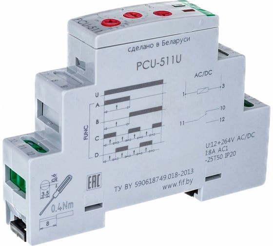 Реле времени Евроавтоматика F&F PCU-511U EA02.001.011