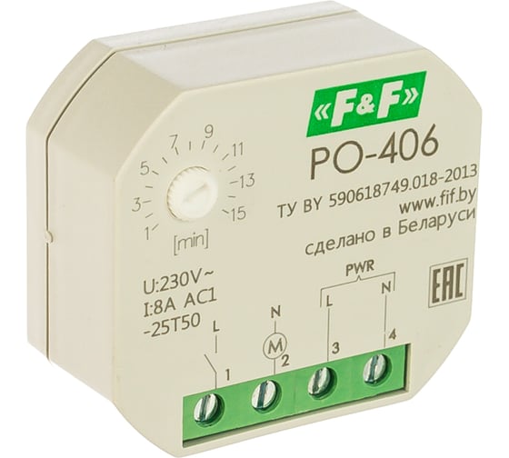 Реле времени F&F PO-406 EA02.001.019 1