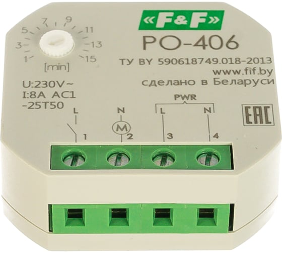 Реле времени F&F PO-406 EA02.001.019