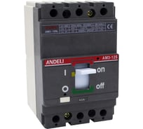 Автоматический выключатель ANDELI AM3-125S/3P 40A 25KA ADL06-801