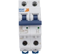 Автоматический модульный выключатель КЭАЗ OptiDin BM63-2C25-УХЛ3 260602