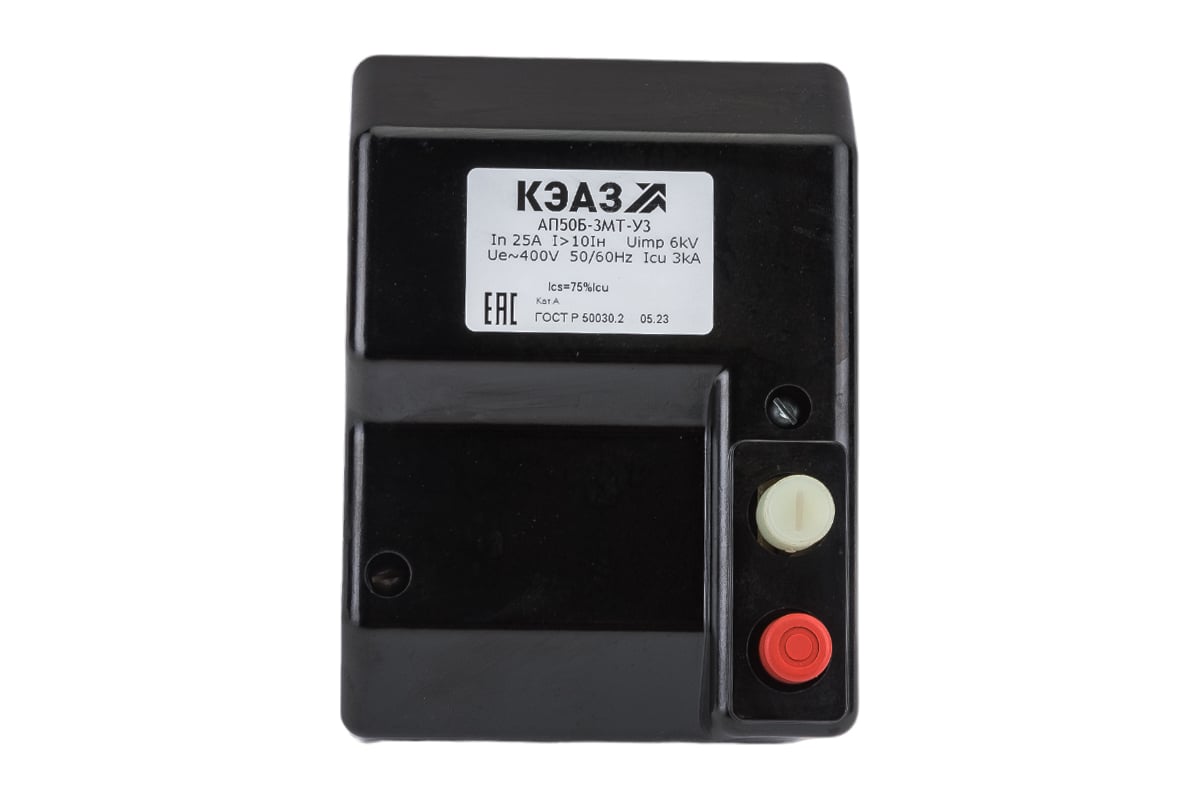 Автоматический выключатель КЭАЗ АП50Б-3МТ-25А-10Iн-500AC-У3-КЭАЗ 107275 ...