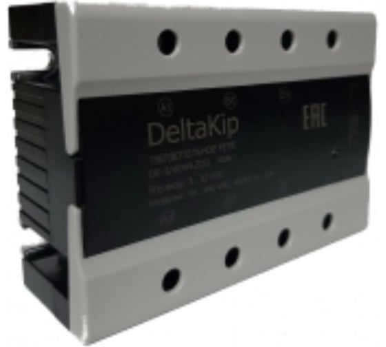Трехфазное твердотельное реле для коммутации резистивной нагрузки DELTAKIP Delta-Kip DK3-12044.ZD3, 120А, 3...32VDC DK-F0000031
