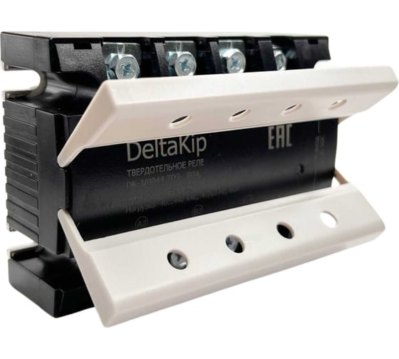 Трехфазное твердотельное реле для коммутации резистивной нагрузки DELTAKIP Delta-Kip DK3-8044.ZD3, 80A, 3...32VDC DK-F0000029