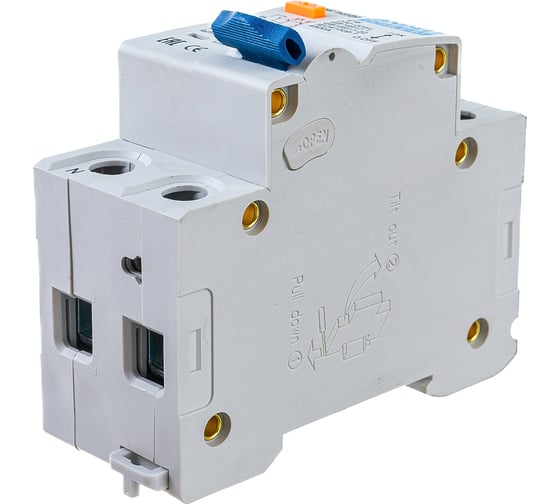 Дифференциальный автомат ANDELI DZ59LE-40 1P+N 10A 30mA х-ка С 4.5kA ADL02-051