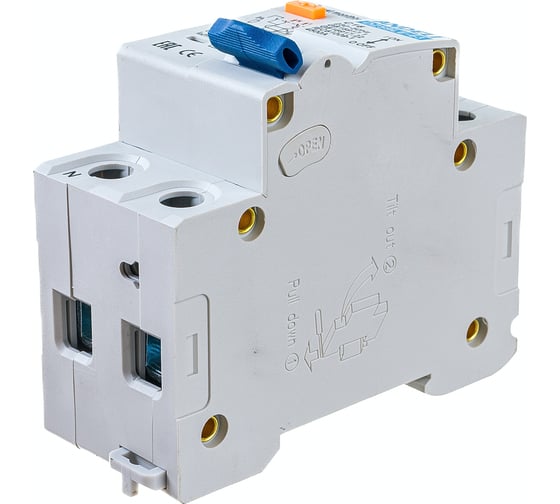 Дифференциальный автомат ANDELI DZ59LE-40 1P+N 16A 30mA х-ка С 4.5kA ADL02-052