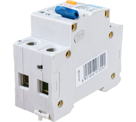 Дифференциальный автомат ANDELI DZ59LE-40 1P+N 20A 30mA х-ка С 4.5kA ADL02-053