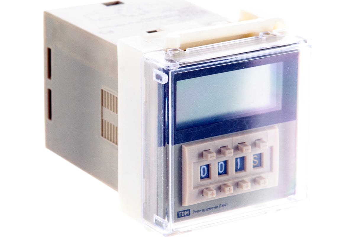 Реле времени TDM РВ41-0,1сек/9990час-5А-220В-8Ц/Щ SQ1503-0015 ...
