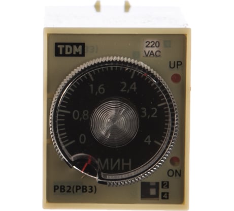 Реле времени TDM РВ2G-4мин/24час-5A-220В-8Ц SQ1503-0012