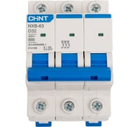 Автоматический выключатель CHINT модульный 3п D 32А 6кА NXB-63 (R) 814186