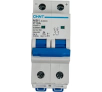 Автоматический выключатель CHINT модульный 2п C 10А 6кА NB1-63DC 500В DC (R) 182718