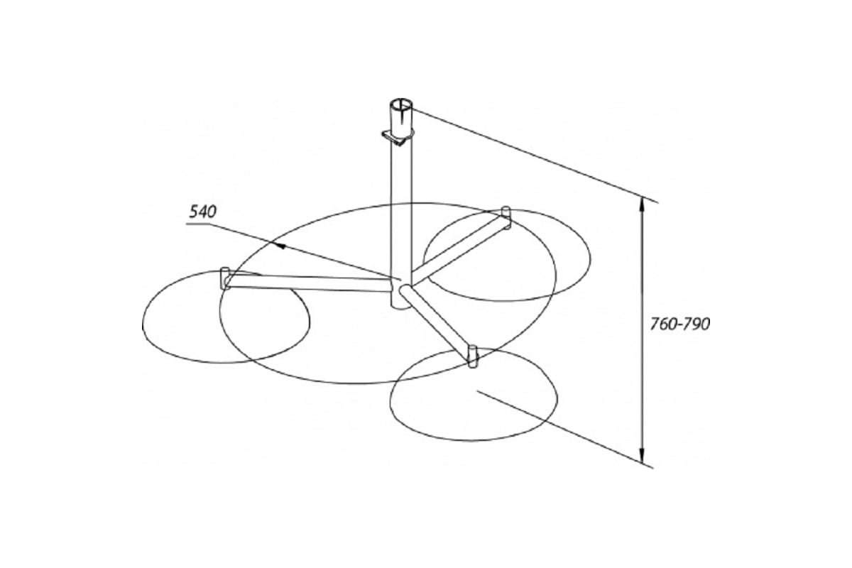 Тренога Protectpro для молниеприемной мачты(без оснований) 2003 ...