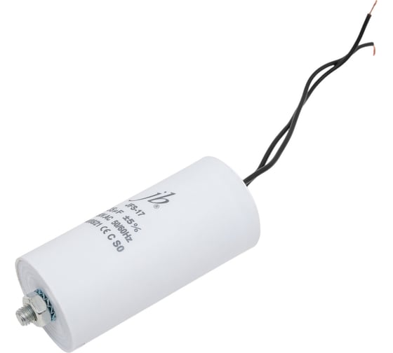 Пусковой конденсатор JB Capacitors 35мкФ, 450В, 45х98, JFS-17 (гибкие выводы+болт) JFS17A6356J000000B-158