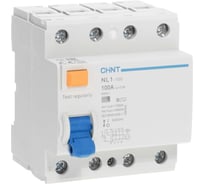 Выключатель дифференциального тока (УЗО) CHINT 4п 100А 300мА тип AC 10кА NL1-100 S (R) 200425