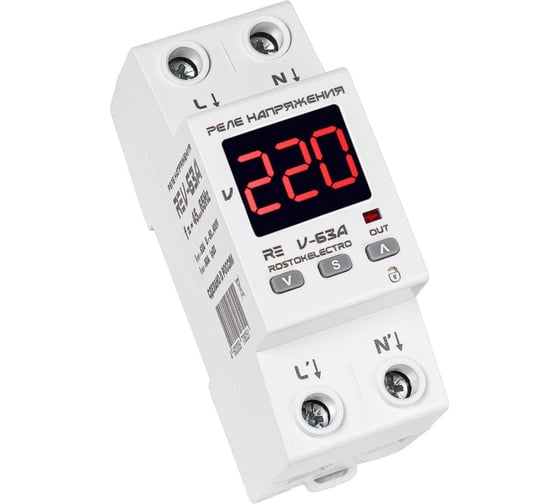 Реле напряжения ROSTOKELECTRO RE V-63A 46-251