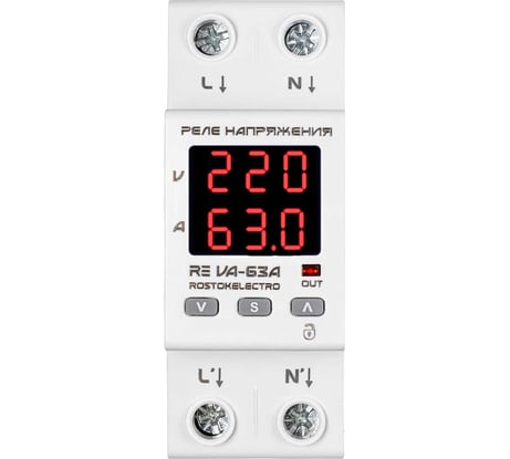 Реле напряжения ROSTOKELECTRO RE VA-63A 46-299