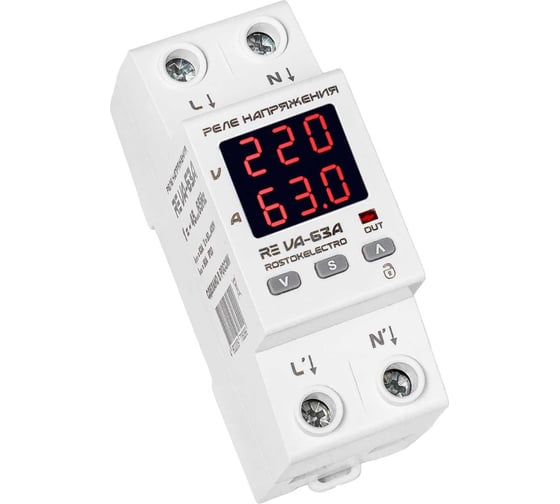 Реле напряжения ROSTOKELECTRO RE VA-63A 46-299