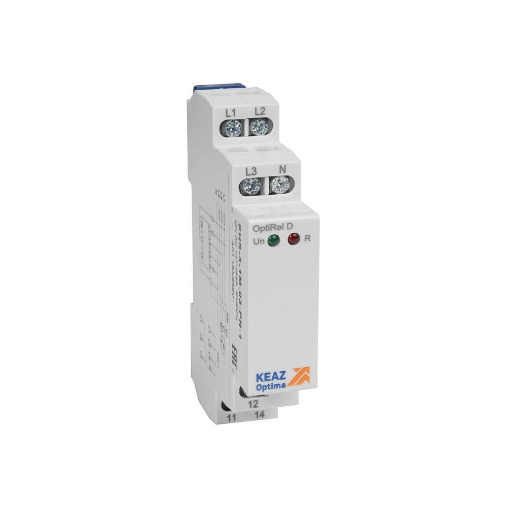 Реле контроля фаз КЭАЗ OptiRel D PHS-3-1M-03-PN-2 чередования обрыва ...