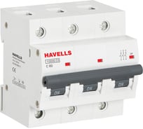 Автоматический выключатель Havells 3P, 10kA, C-80A, 4.5M. 7701623