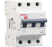 Автоматический выключатель Havells 3P, 4.5kA, C-25A, 3M. 7701542