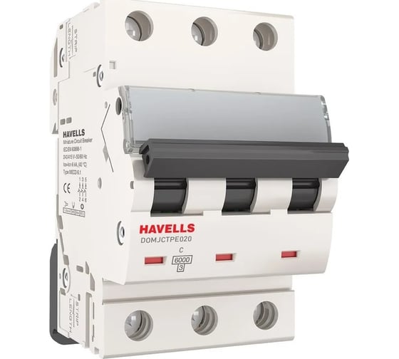 Автоматический выключатель Havells 3P 6kA C-63A 3M 7701609