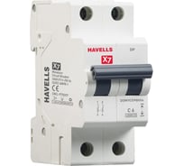 Автоматический выключатель Havells 2P, 4.5kA, C-6A, 2M. 7701529